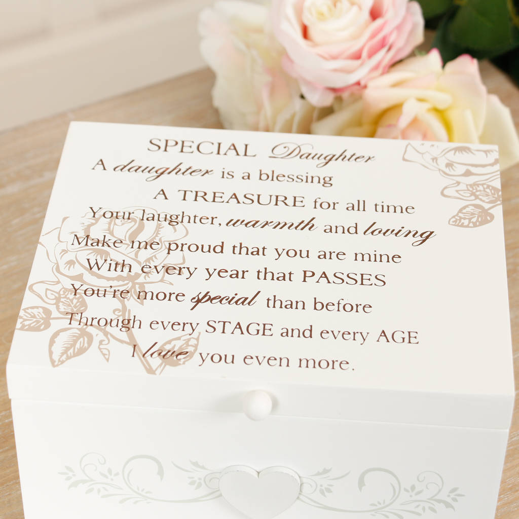 special daughter keepsake box by dibor