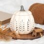 Cream Pumpkin Oil Burner And Wax Warmer, thumbnail 1 of 3