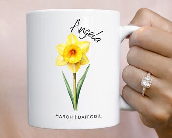Ceramic Birth Flower Mug, 9 of 12