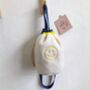 Happy Face Bucket Bag In Cream And Yellow, thumbnail 5 of 6