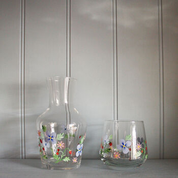 Hand Painted Strawberry Bedside Carafe Set, 2 of 4