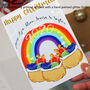 Rainbow Family Name Christmas Card Pack Of Eight, thumbnail 6 of 11
