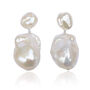 Nova Large Baroque Pearl Drop Earrings, thumbnail 3 of 3