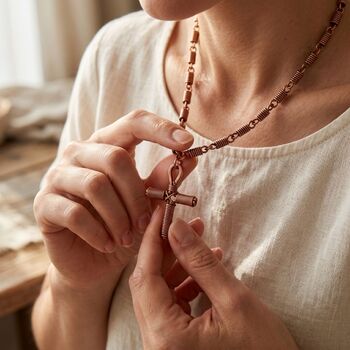 Copper Ankh Pendant Necklace, 2 of 4