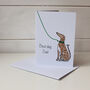 Best Dog Dad Greetings Card, thumbnail 2 of 2