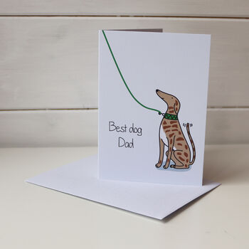 Best Dog Dad Greetings Card, 2 of 2