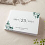 Blue Eucalyptus Personalised Date Wedding Guest Book, thumbnail 1 of 2