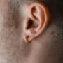 925 Silver Cuban Huggie Earring For Men, thumbnail 3 of 10