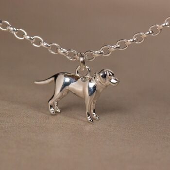 Personalised Labrador Silver Chain Bracelet, 2 of 12