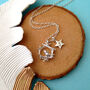 Sterling Silver Mini Robin Bird Nest Necklace, thumbnail 2 of 12