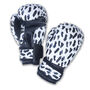 Children's Boxing Gloves White Leopard Print, thumbnail 2 of 2