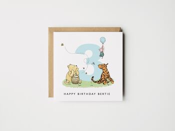 Personalised Winnie The Pooh Granddaughter 1st Birthday Card *Age + Colour Options, 6 of 6