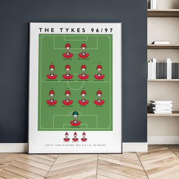 Barnsley The Tykes 96/97 Poster, 4 of 8