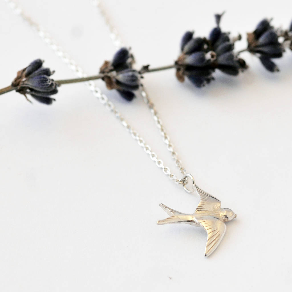 Swallow Necklace In Sterling Silver By Heather Scott Jewellery ...