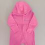 Personalised Baby Toddler Hooded Cotton Onesie, thumbnail 4 of 12