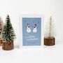 'To My Sister And Her Partner' Christmas Card Snowmen, thumbnail 4 of 10