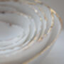 Set Of Seven Fine Bone China Nesting Bowls And Gold, thumbnail 3 of 5