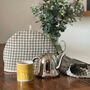Sea Green Check Linen Tea Cosy, thumbnail 1 of 2
