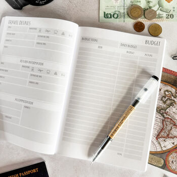 Personalised Travel Journal Adventure Book, 11 of 12