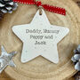 Personalised 'Our First Christmas' Decoration, thumbnail 2 of 3