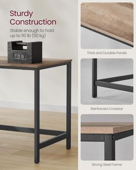 Office Table Computer Desk Workstation With Shelves, 8 of 9
