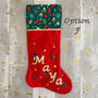 Personalised Fabric Christmas Stocking, thumbnail 8 of 12