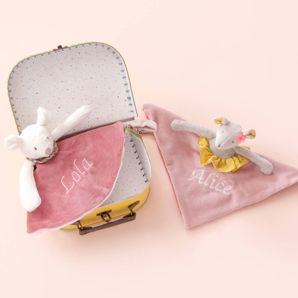 Baby's Personalised Embroidered Gift Set By Home by Merci Maman