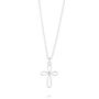 Sterling Silver Diamond First Communion Cross Necklace, thumbnail 3 of 6