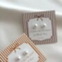 Bridesmaid Pearl Earring Gift, thumbnail 3 of 6
