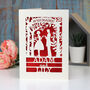 Personalised Papercut Couple Engagement Card, thumbnail 6 of 6