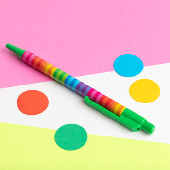 Rainbow Stripe Pen, 2 of 5