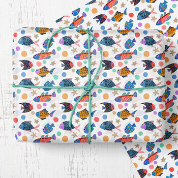 Fish Wrapping Paper Roll Or Folded, 2 of 3