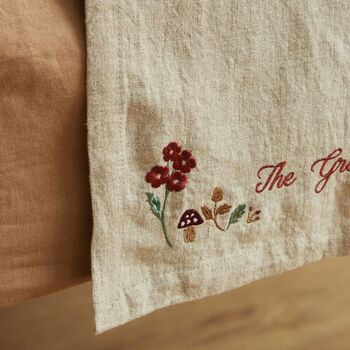 Personalised Autumn Natural Table Runner, 3 of 3