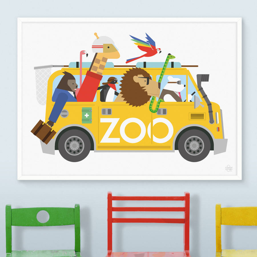 'Zoo Van Escape Print', 1 of 5