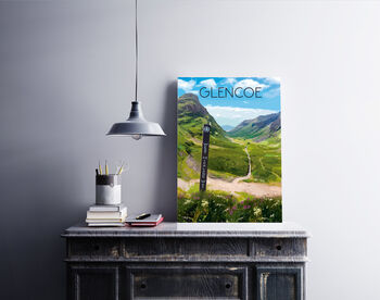 Glencoe Scotland Travel Poster Art Print, 4 of 6