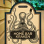 Bar Kraken Personalised Home Pub Sign / Man Cave Sign, thumbnail 1 of 8