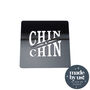 Chin Chin Acrylic Black Drinks Coaster, thumbnail 1 of 2