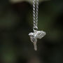 Little Robin Bird Silver Necklace, thumbnail 8 of 9