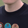 Sunderland Football Beer Mats Oversized T Shirt, thumbnail 9 of 11