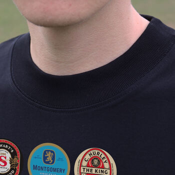 Sunderland Football Beer Mats Oversized T Shirt, 9 of 11