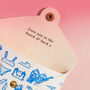 Personalised Leather Card + Coin Purse Beach Print, thumbnail 3 of 6