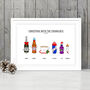 'Christmas With..' Personalised Drinks Print, thumbnail 7 of 7