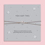 Four Leaf Clover You Got This Bracelet, thumbnail 1 of 6