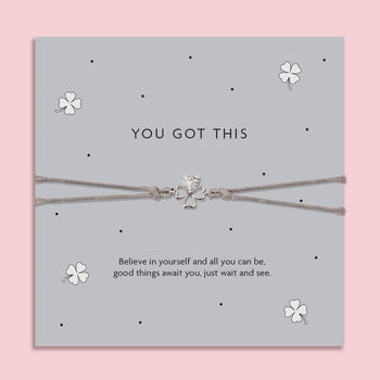 Four Leaf Clover You Got This Bracelet, 3 of 8