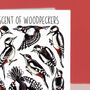 Woodpecker Watercolour Greeting Card, thumbnail 7 of 8