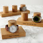 Personalised Gent's Solid Oak Watch Stand, thumbnail 10 of 12