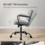 Desk Chair Ergonomic Synthetic Leather Office Chair, thumbnail 6 of 12