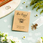 Bee Happy Recycled Seed Packet Wedding Favour, thumbnail 1 of 2