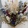 Wedding Dried Flower Bouquet Meadow Reds Middle, thumbnail 2 of 5