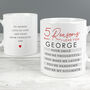 Personalised Five Reasons Why Anniversary Mug, thumbnail 3 of 3